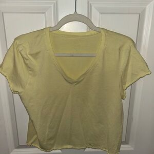 Urban Renewal Light Yellow V-Neck Tee